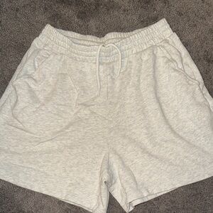 Light Gray Casual Shorts
